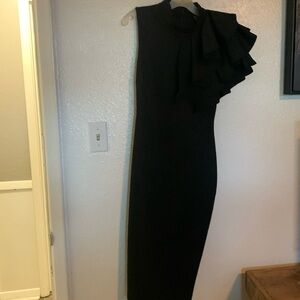 Stunning Black knee length fitted black dress